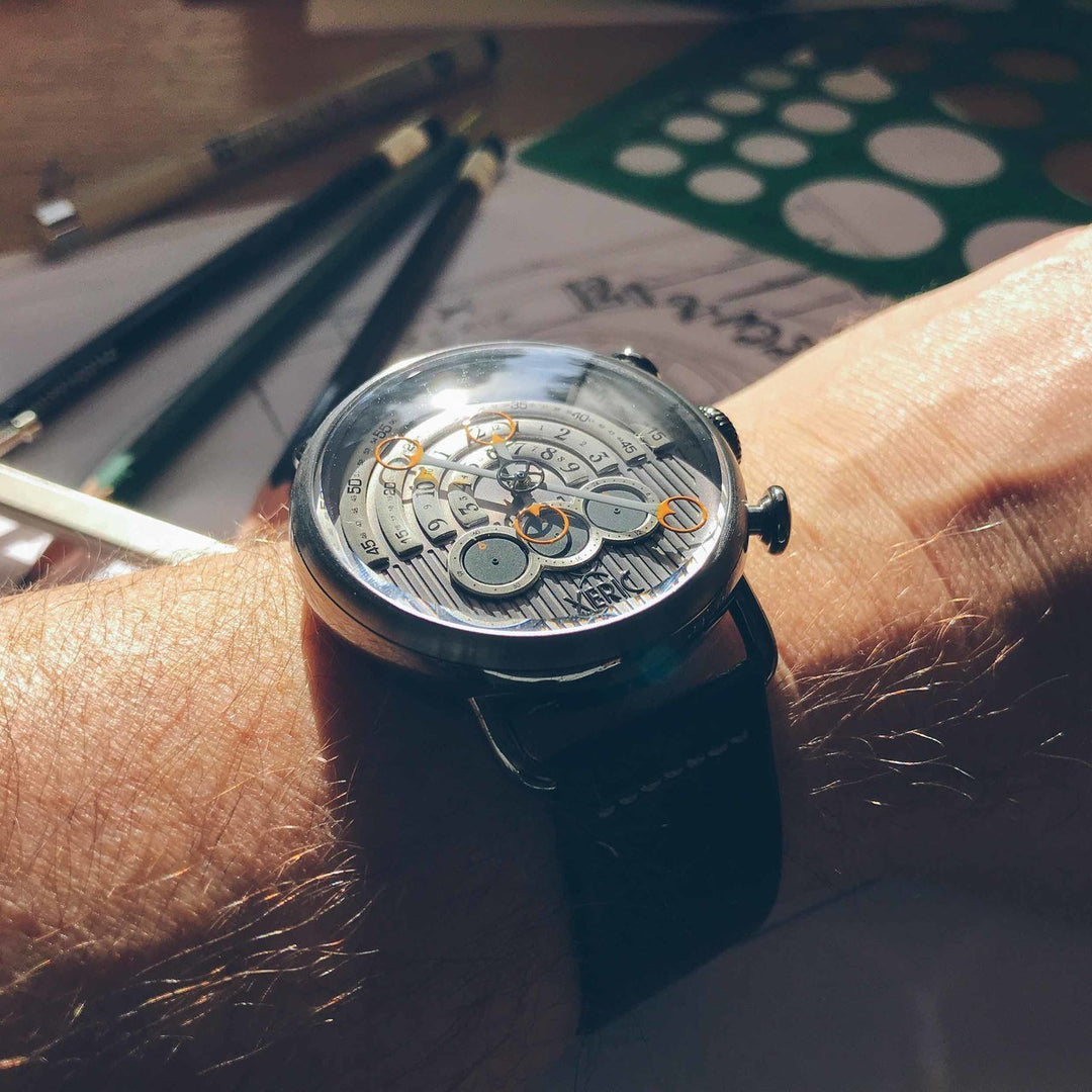 Xeric Halograph Chrono Sapphire Gunmetal Orange | Watches.com