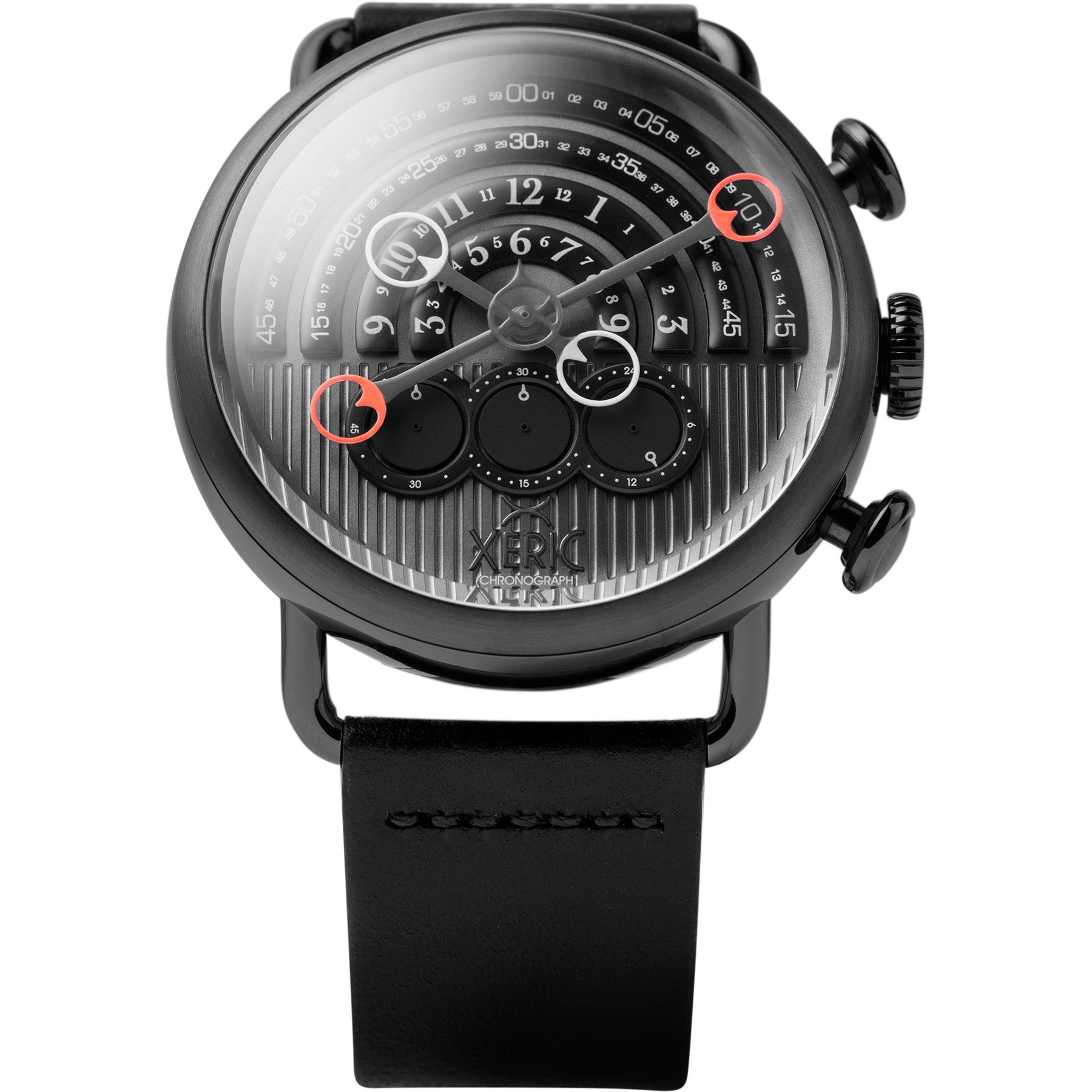 Xeric Halograph Chrono Sapphire Gunmetal Red | Watches.com