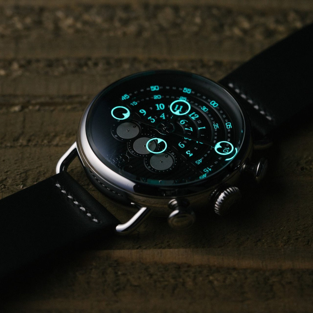 Xeric Halograph Chrono Sapphire Silver Black | Watches.com