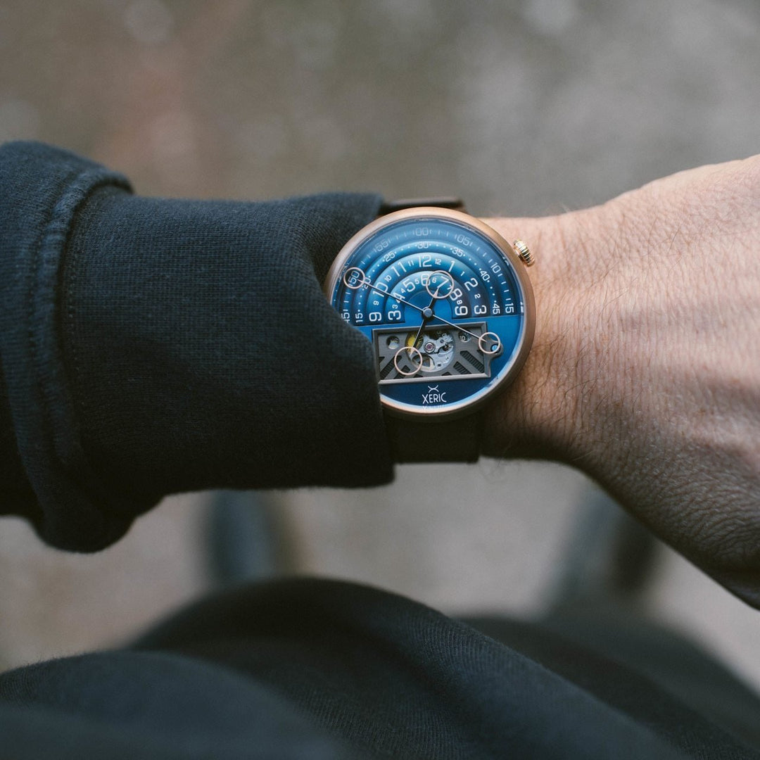 Xeric Halograph II Automatic Bronze Blue Limited Edition | Watches.com
