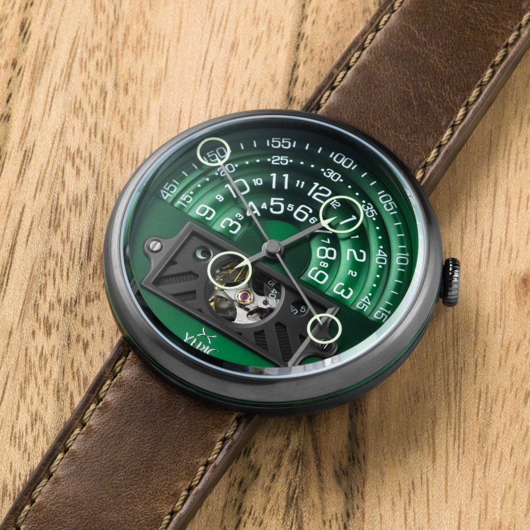 Xeric Halograph II Automatic Green Brown Limited Edition | Watches.com