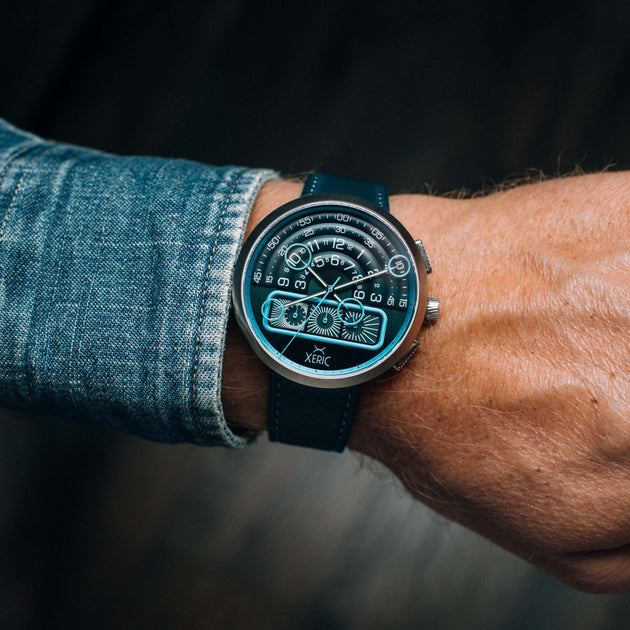 Xeric Halograph II Chrono Blue Steel | Xeric.com – Watches.com