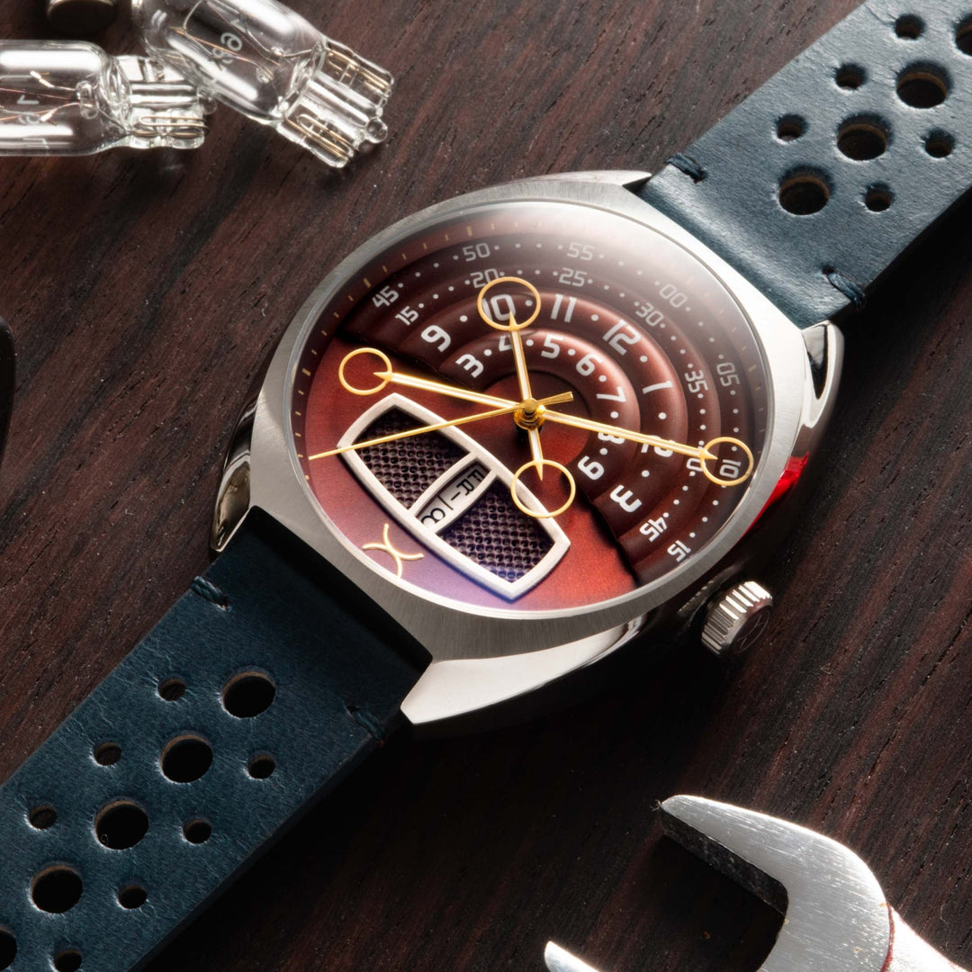 Xeric Halograph III Automatic Oxblood Blue | Xeric.com – Watches.com