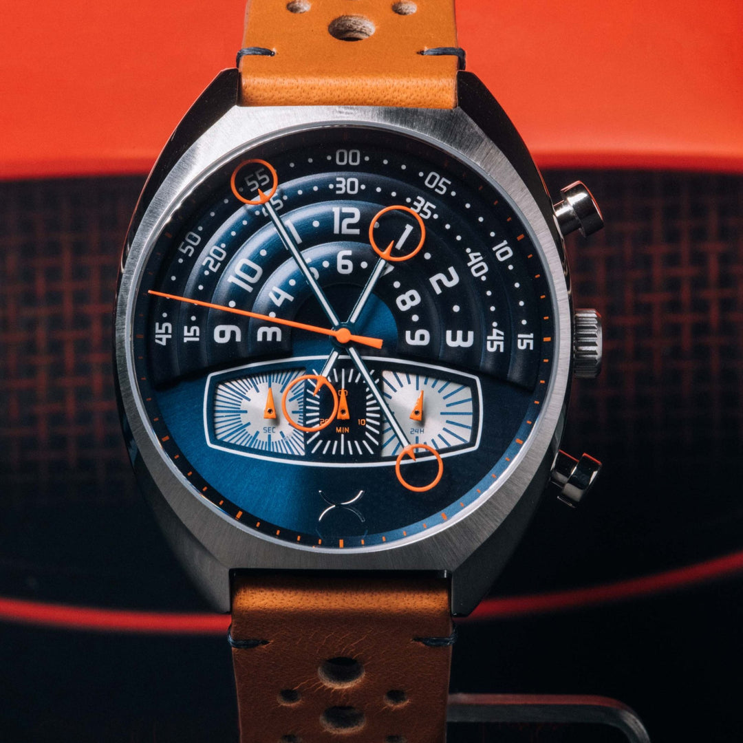 Xeric Halograph III Chrono Blue Tan | Xeric.com – Watches.com
