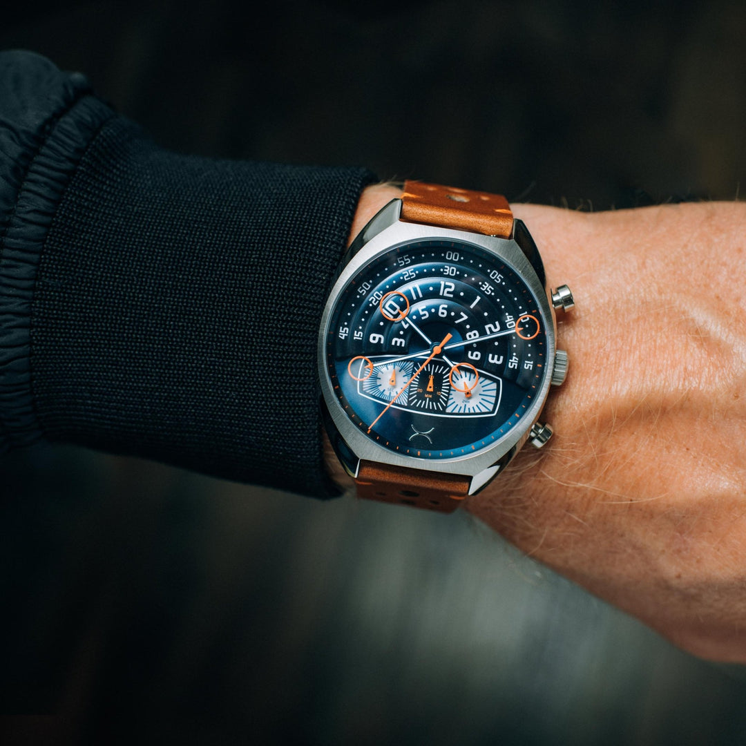 Xeric Halograph III Chrono Blue Tan | Xeric.com – Watches.com