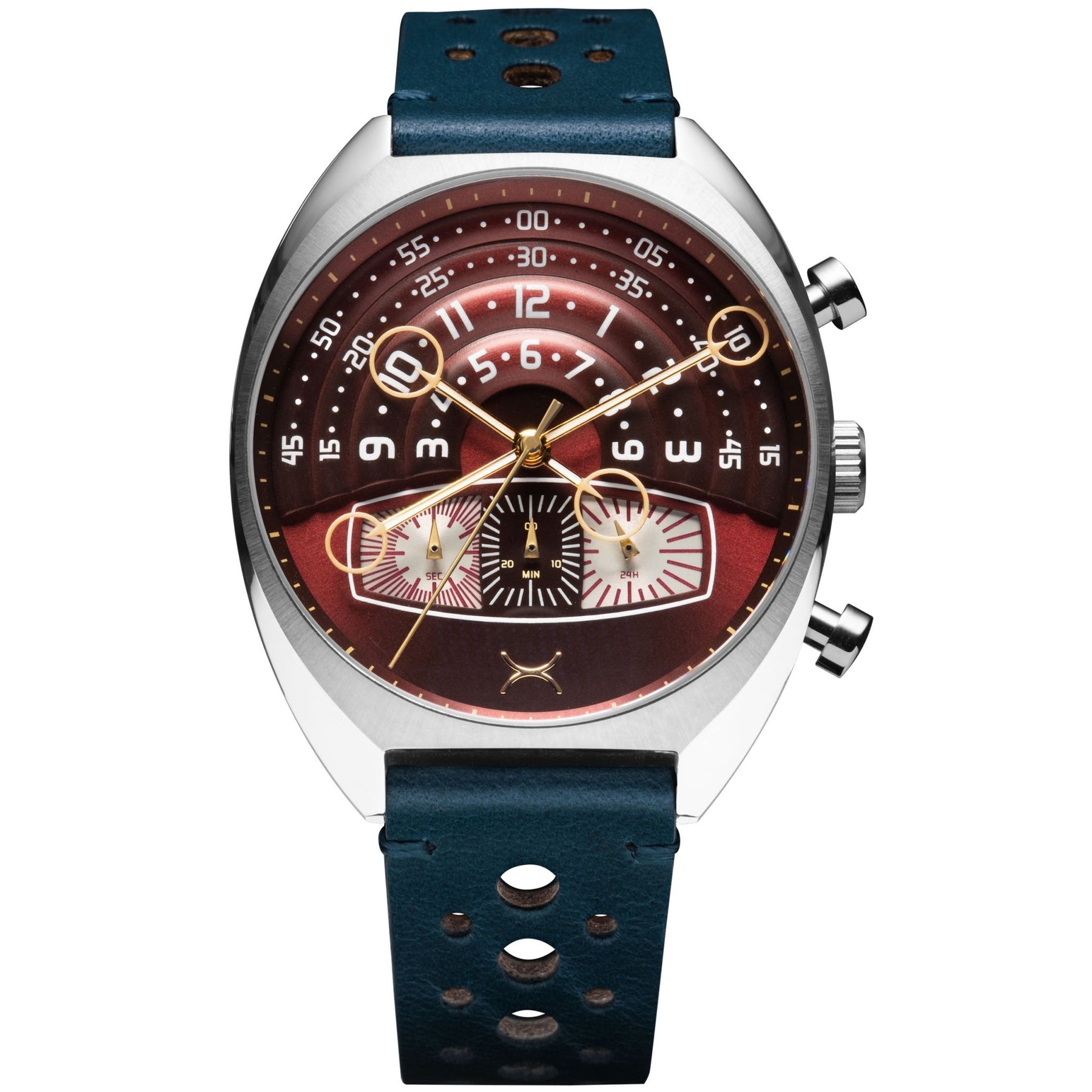 Xeric Halograph III Chrono Oxblood Blue | Xeric.com – Watches.com
