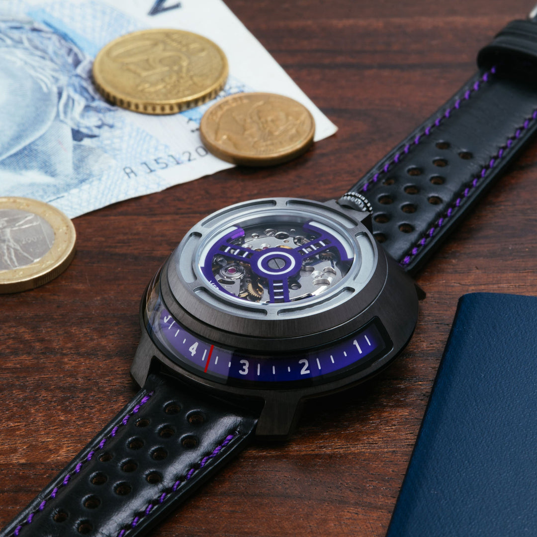 Xeric Invertor II Automatic Gunmetal Purple | Watches.com