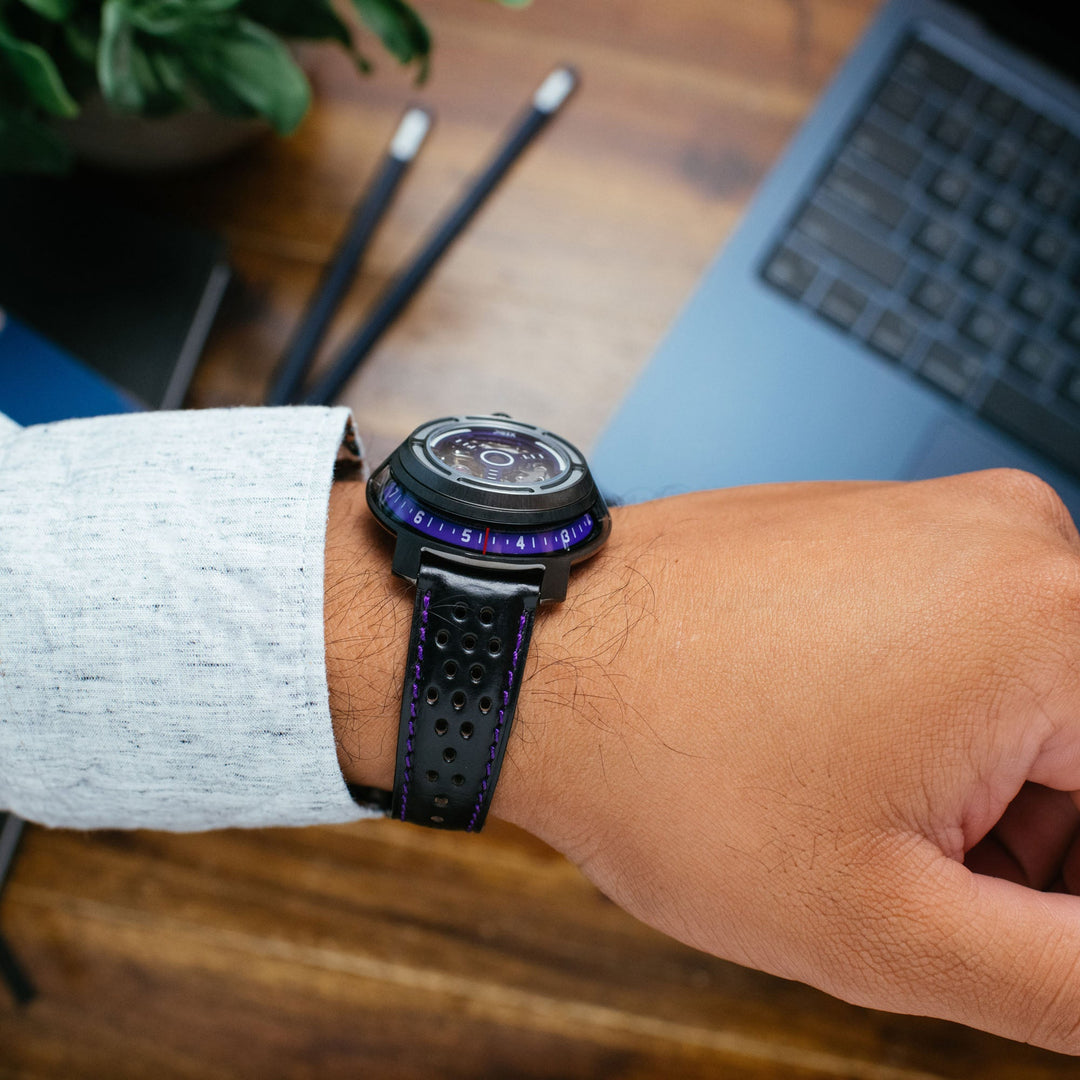 Xeric Invertor II Automatic Gunmetal Purple | Watches.com