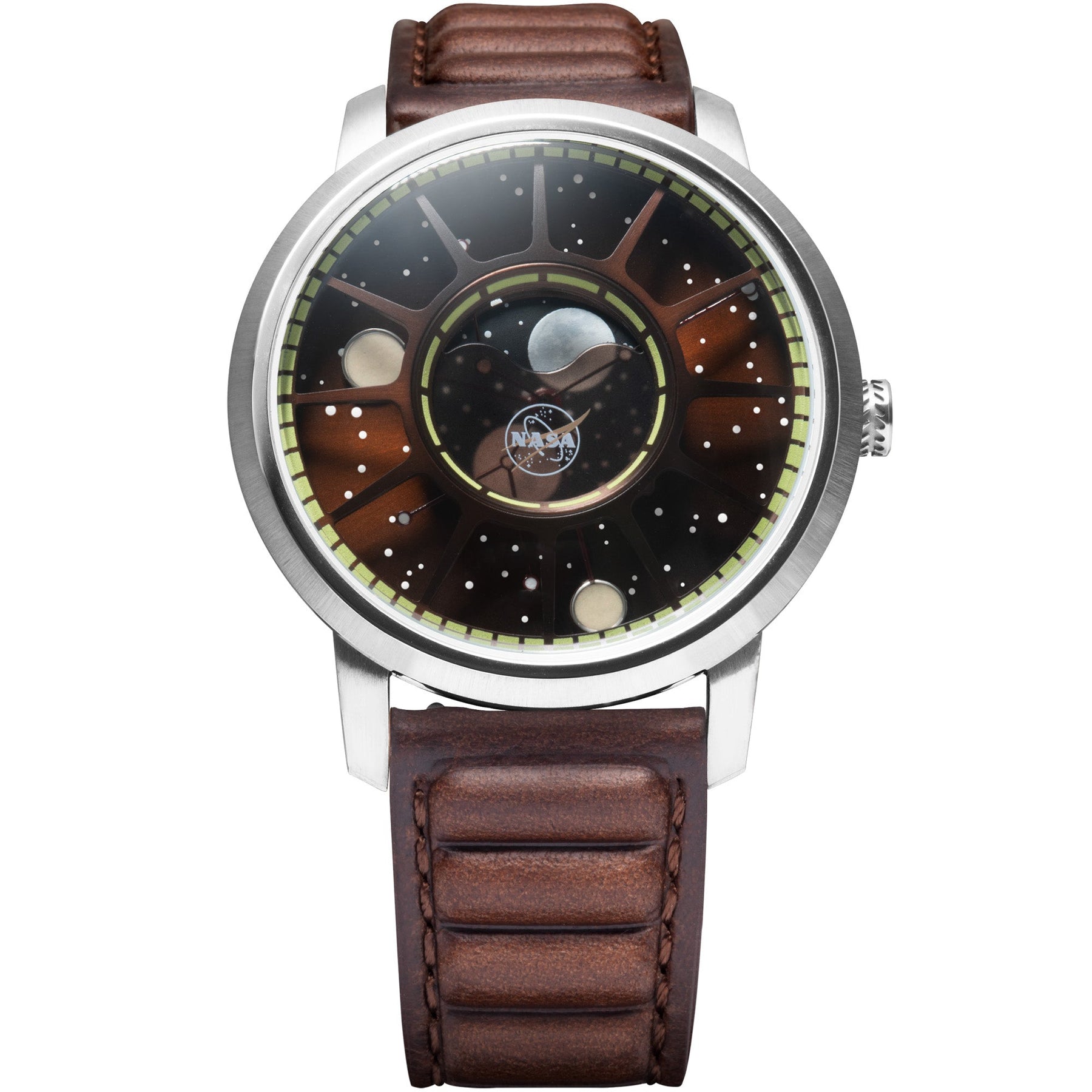 Xeric NASA Apollo 15 American Moonphase Brown Cosmos | Watches.com