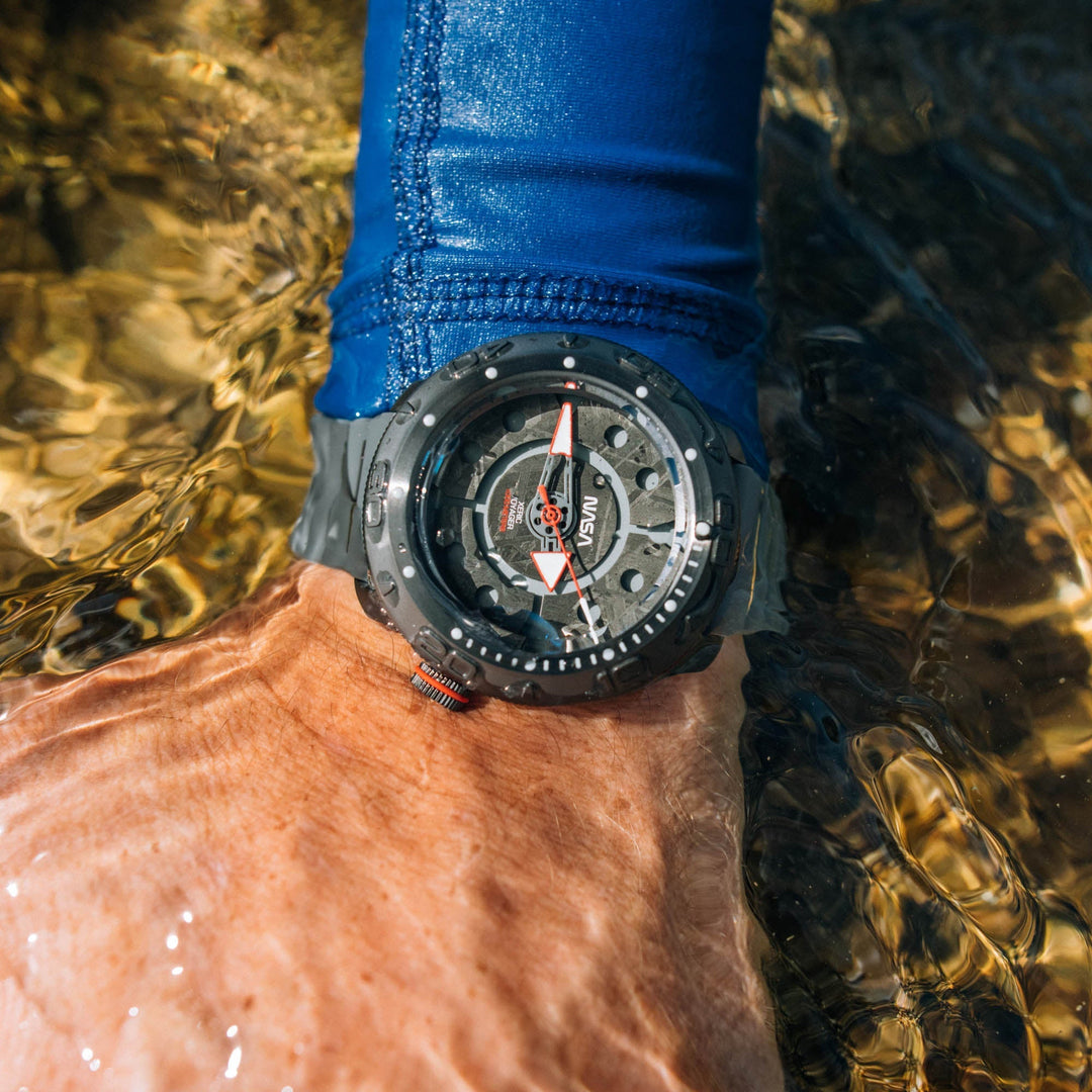Xeric NASA Voyager Automatic 1000m Diver Meteorite | Watches.com