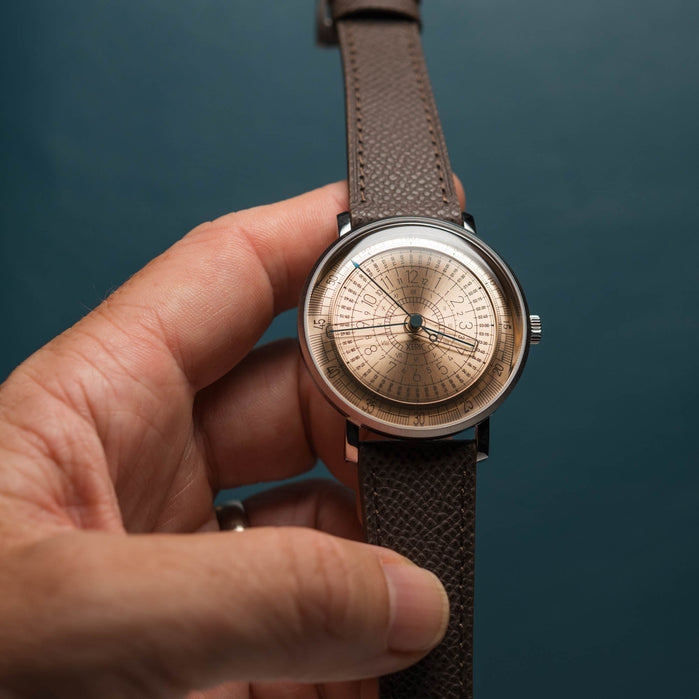 Xeric Omnigraph Automatic Bronze Limited Edition angled shot picture