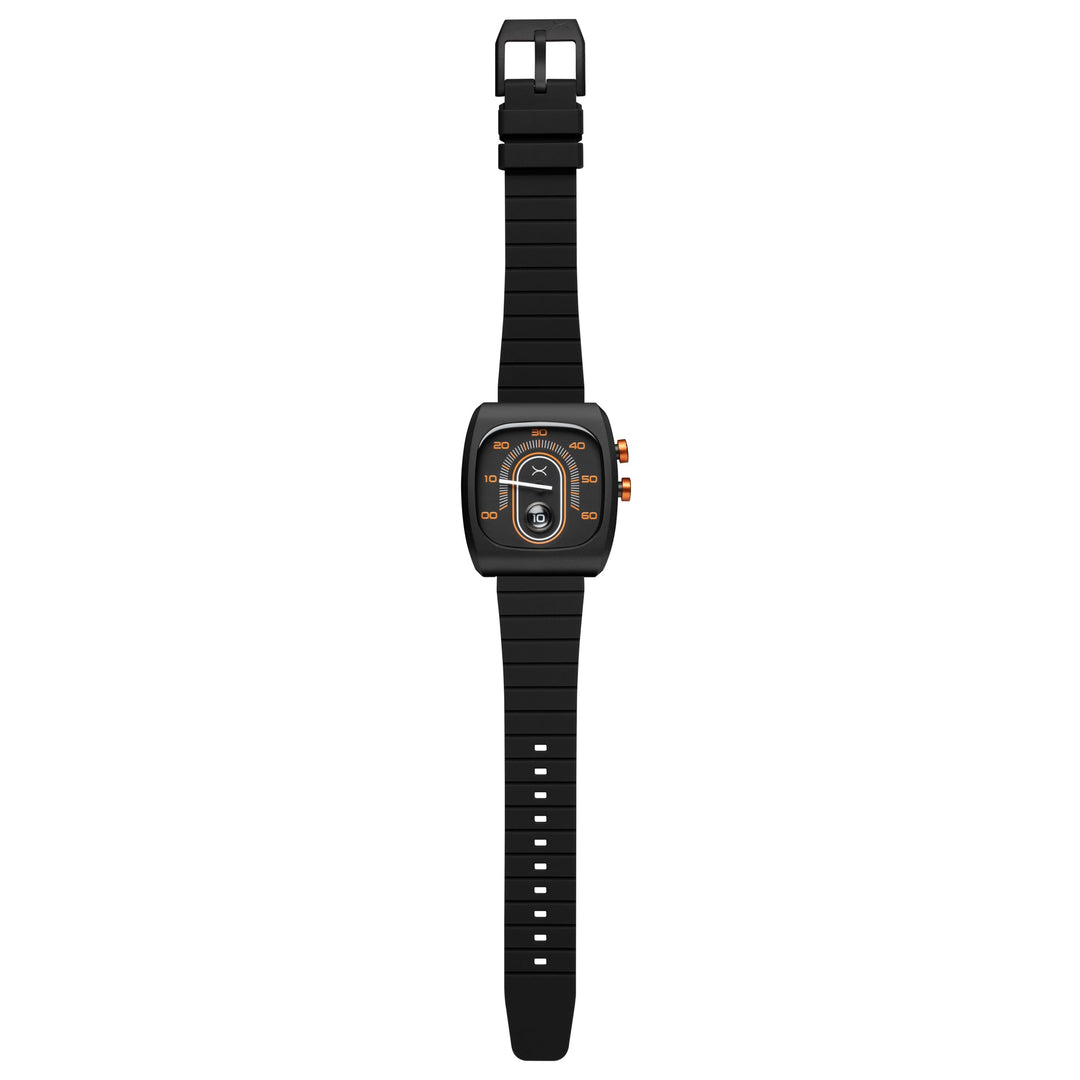 Retroscope Jump Hour Black Orange | Xeric.com – Watches.com