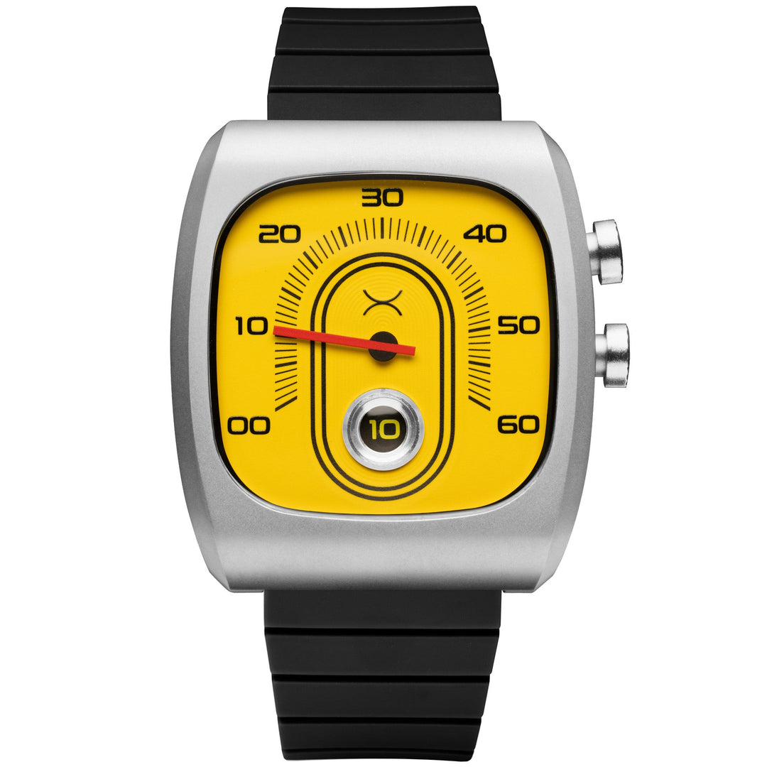 Xeric Retroscope Jump Hour Caution Yellow | Watches.com