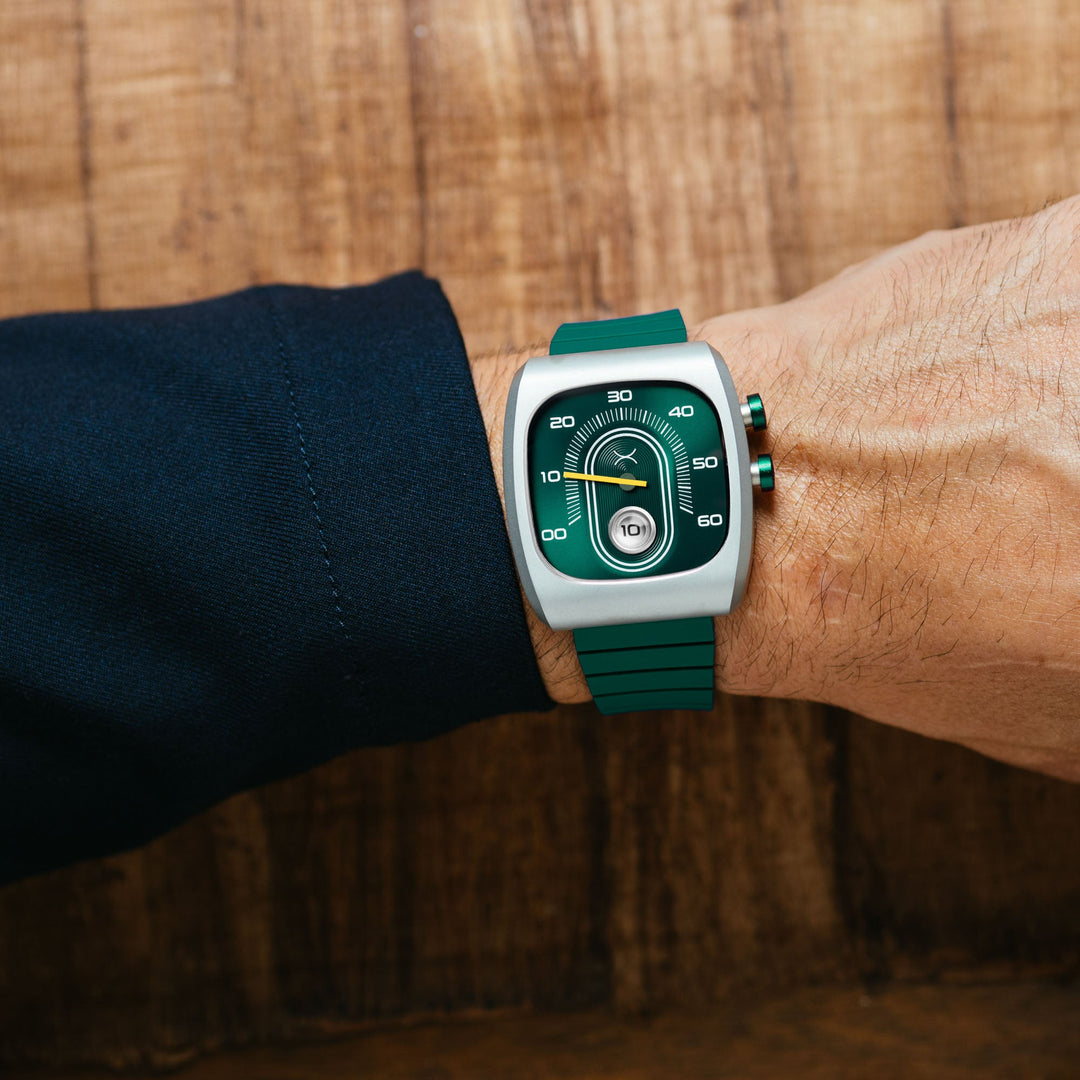 Xeric Retroscope Jump Hour Racing Green | Watches.com