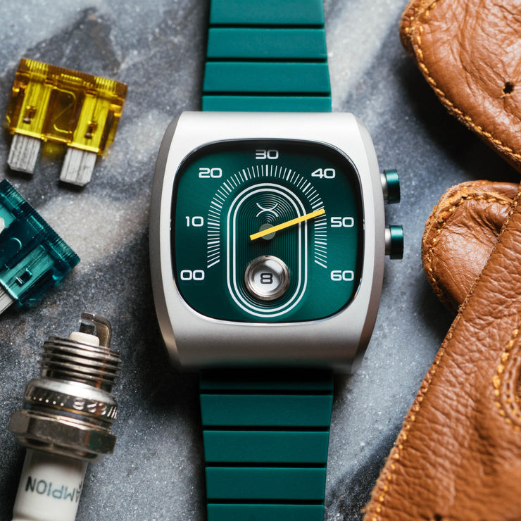 Xeric Retroscope Jump Hour Racing Green | Watches.com