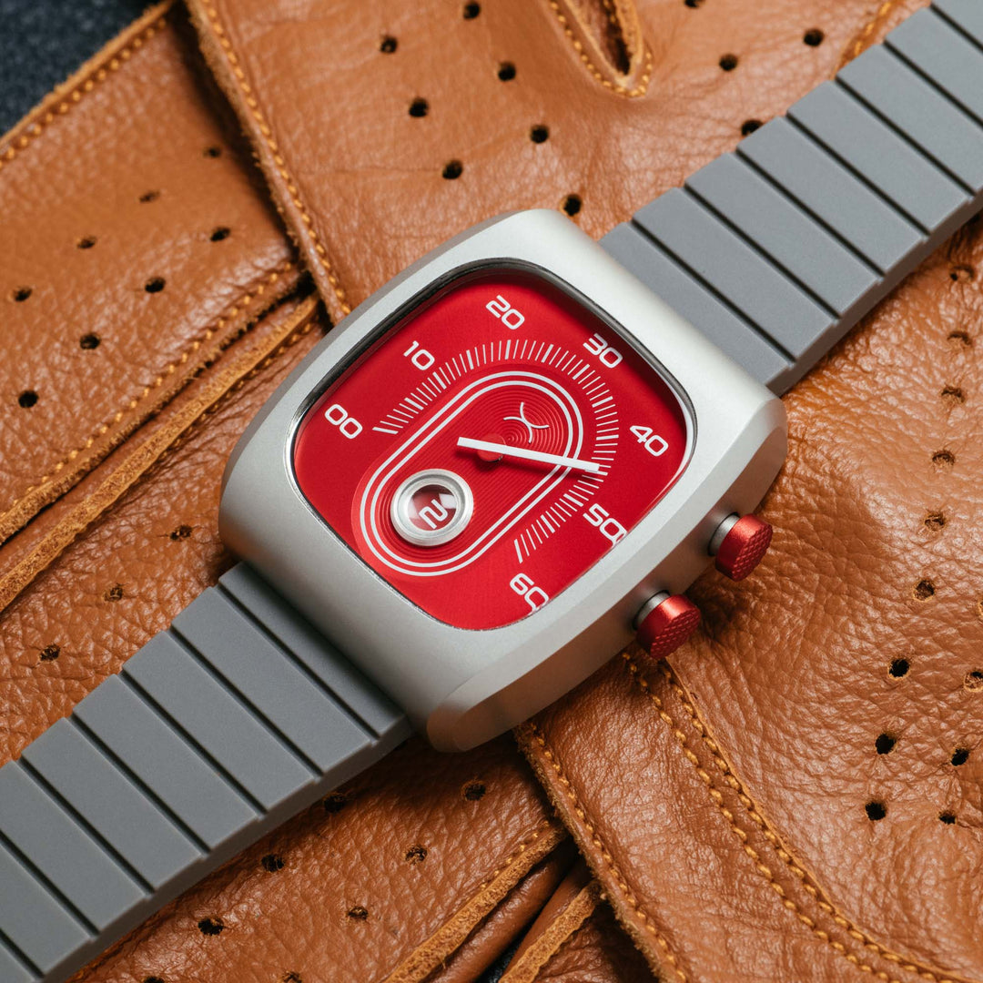 Retroscope Jump Hour Red | Xeric.com – Watches.com
