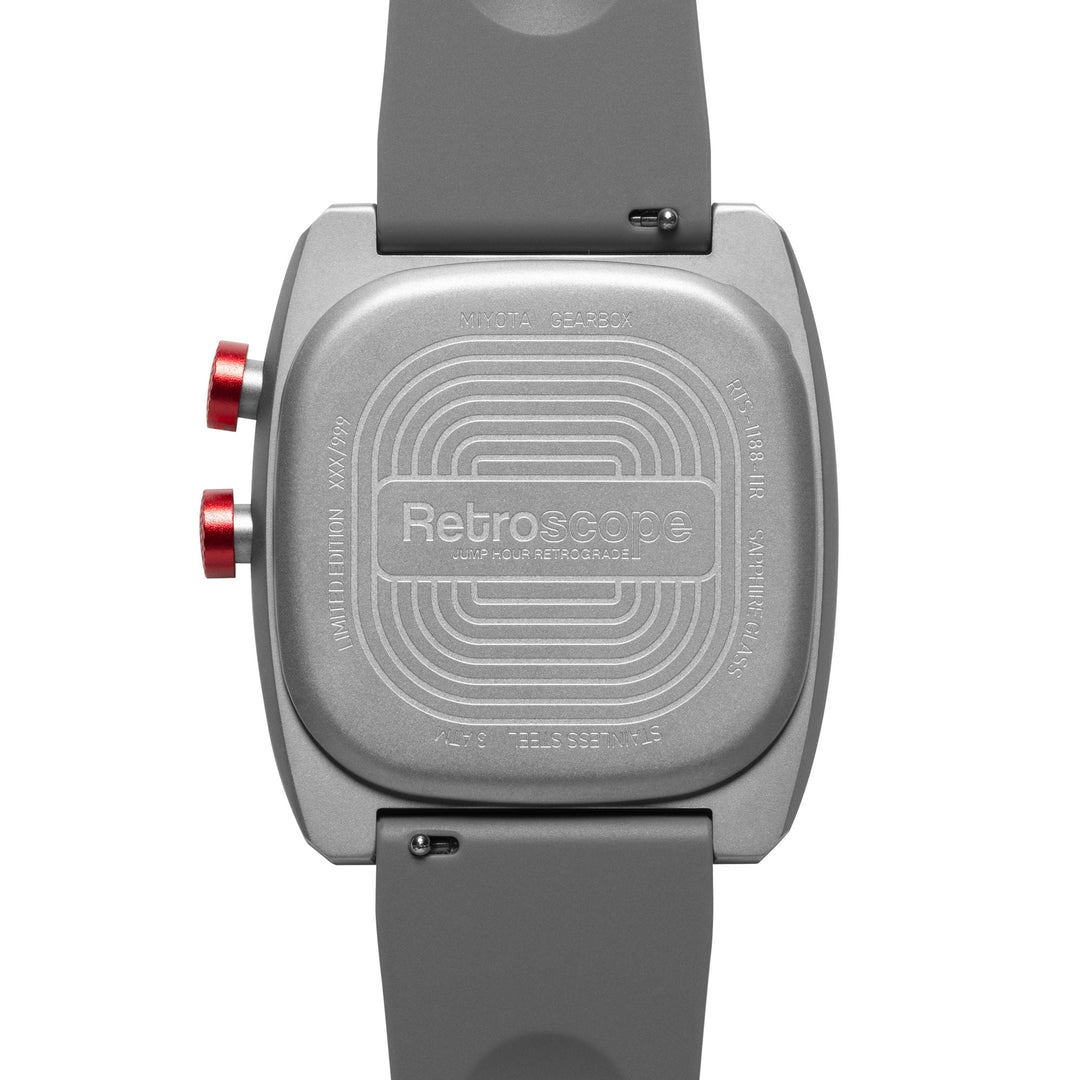 Retroscope Jump Hour Red | Xeric.com – Watches.com