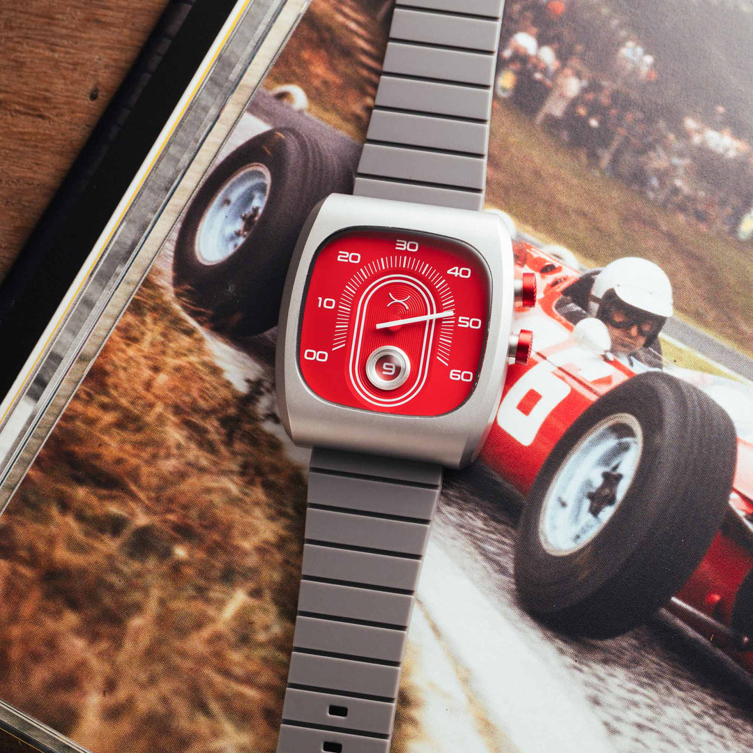 Retroscope Jump Hour Red | Xeric.com – Watches.com