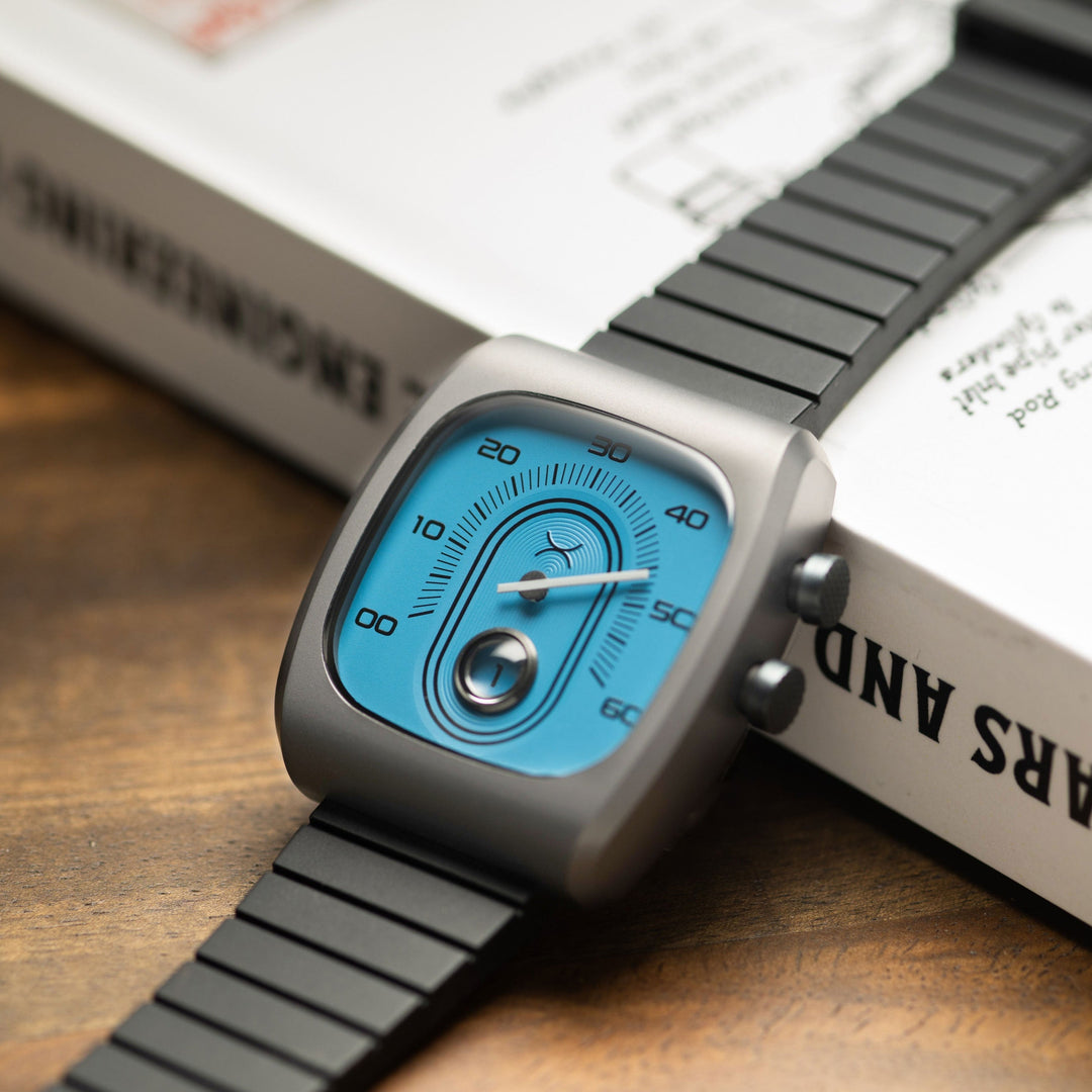 Retroscope Jump Hour Slate Blue | Xeric.com – Watches.com