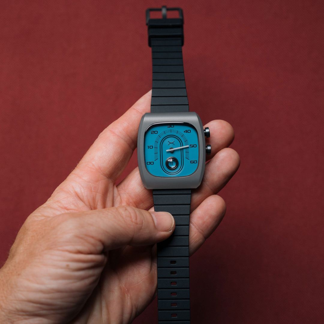 Retroscope Jump Hour Slate Blue | Xeric.com – Watches.com