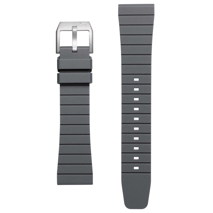 Xeric 22mm Retro Rubber Gray Strap angled shot picture