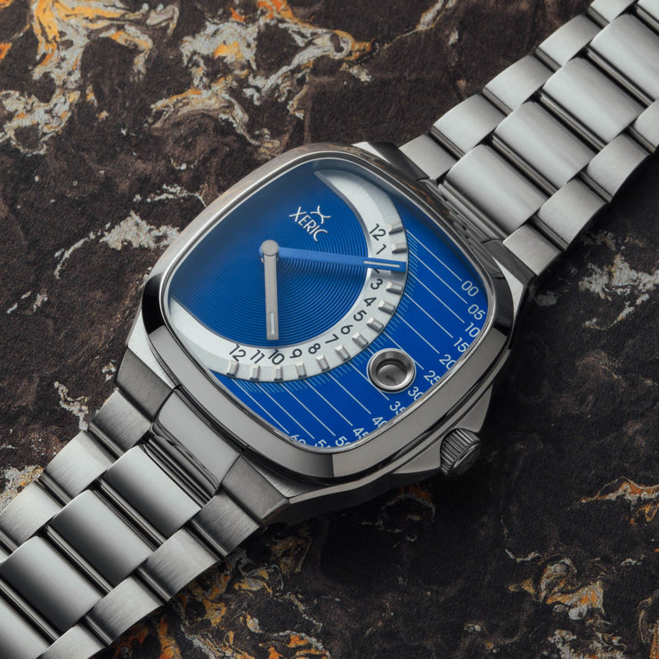 Timeline Retrograde Automatic Blue | Xeric.com – Watches.com