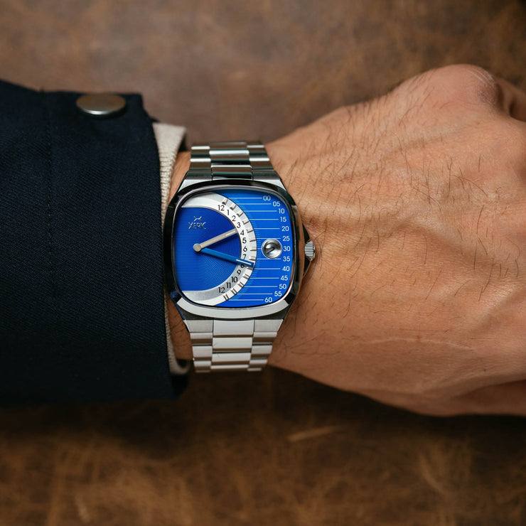 Xeric Types Timeline Retrograde Automatic Blue | Xeric.com – Watches.com