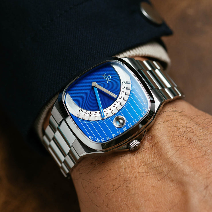 Timeline Retrograde Automatic Blue | Xeric.com – Watches.com
