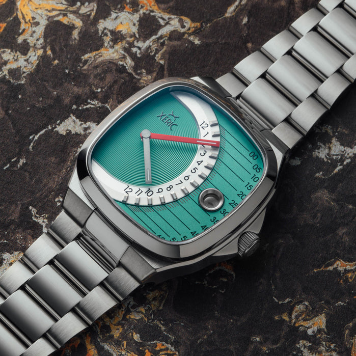 Xeric Timeline Retrograde Automatic Mint angled shot picture