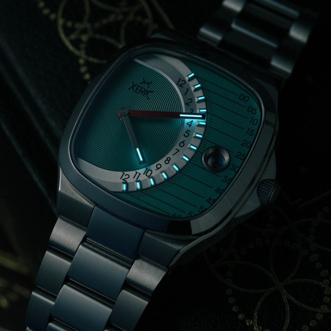 Timeline Retrograde Automatic Mint | Xeric.com – Watches.com