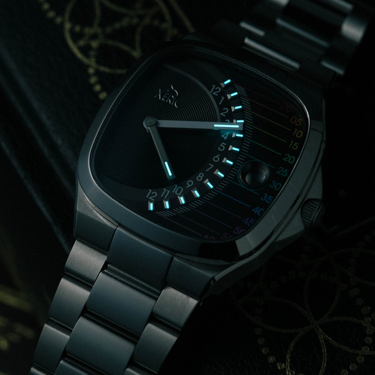 Timeline Retrograde Automatic Prism | Xeric.com – Watches.com