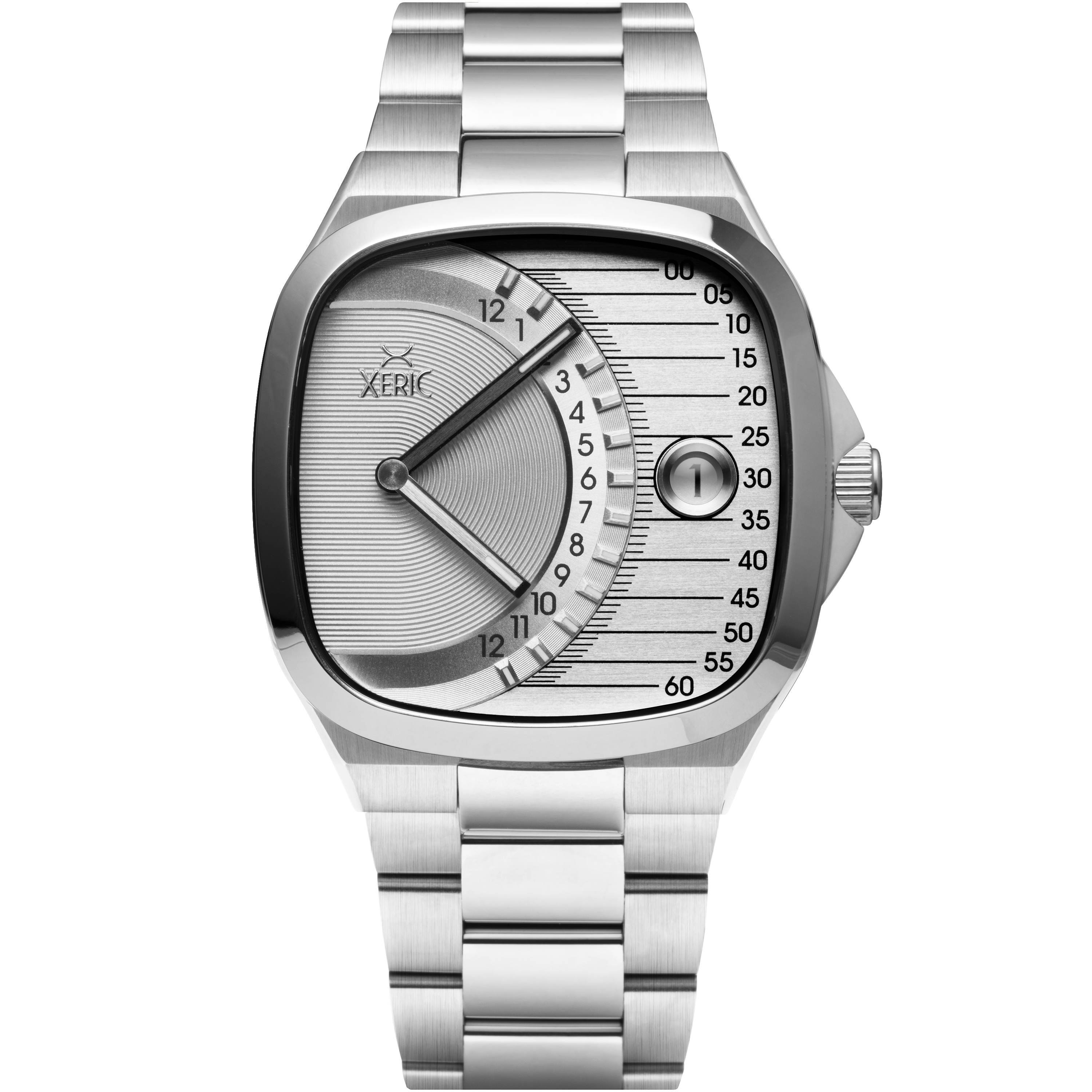 Timeline Retrograde Automatic All Silver | Xeric.com – Watches.com