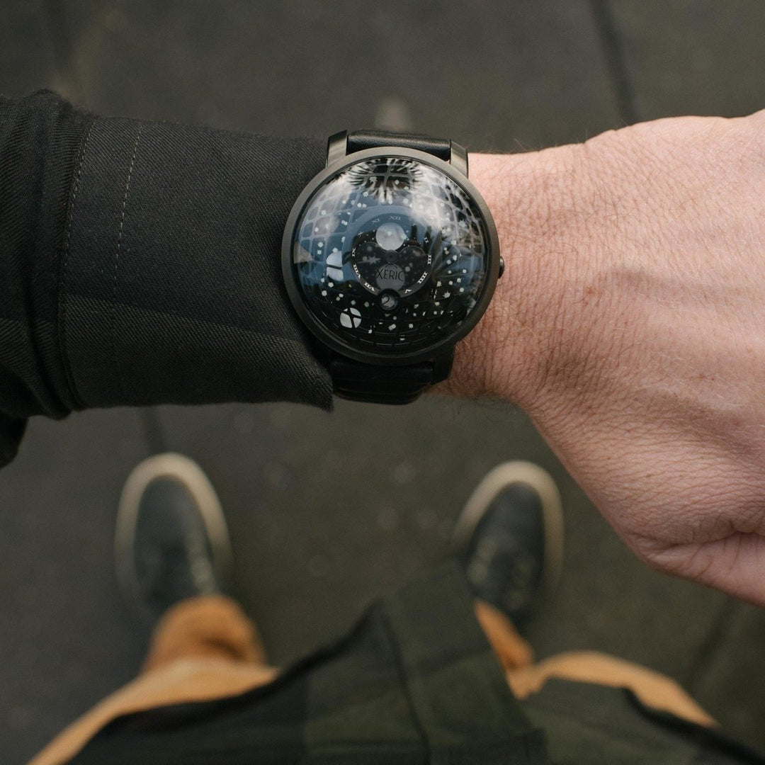 Xeric Trappist-1 American Moonphase All Black | Watches.com