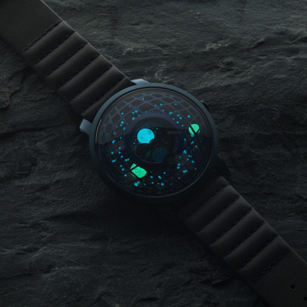 Xeric Trappist-1 American Moonphase Blue Gray | Watches.com