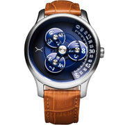Xeric Triptych Automatic Wandering Hour Tan Blue