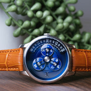 Xeric Triptych Automatic Wandering Hour Tan Blue