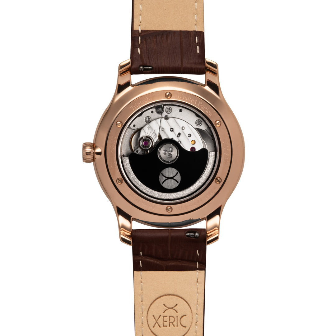 Xeric Triptych Automatic Wandering Hour Rose Gold Ocean | Watches.com