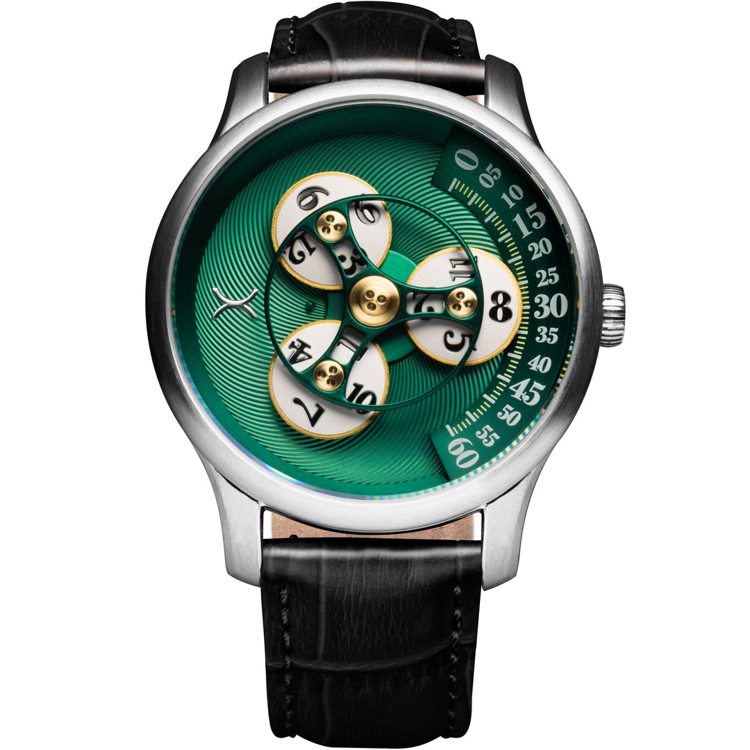 Xeric Triptych Automatic Wandering Hour Emerald | Watches.com