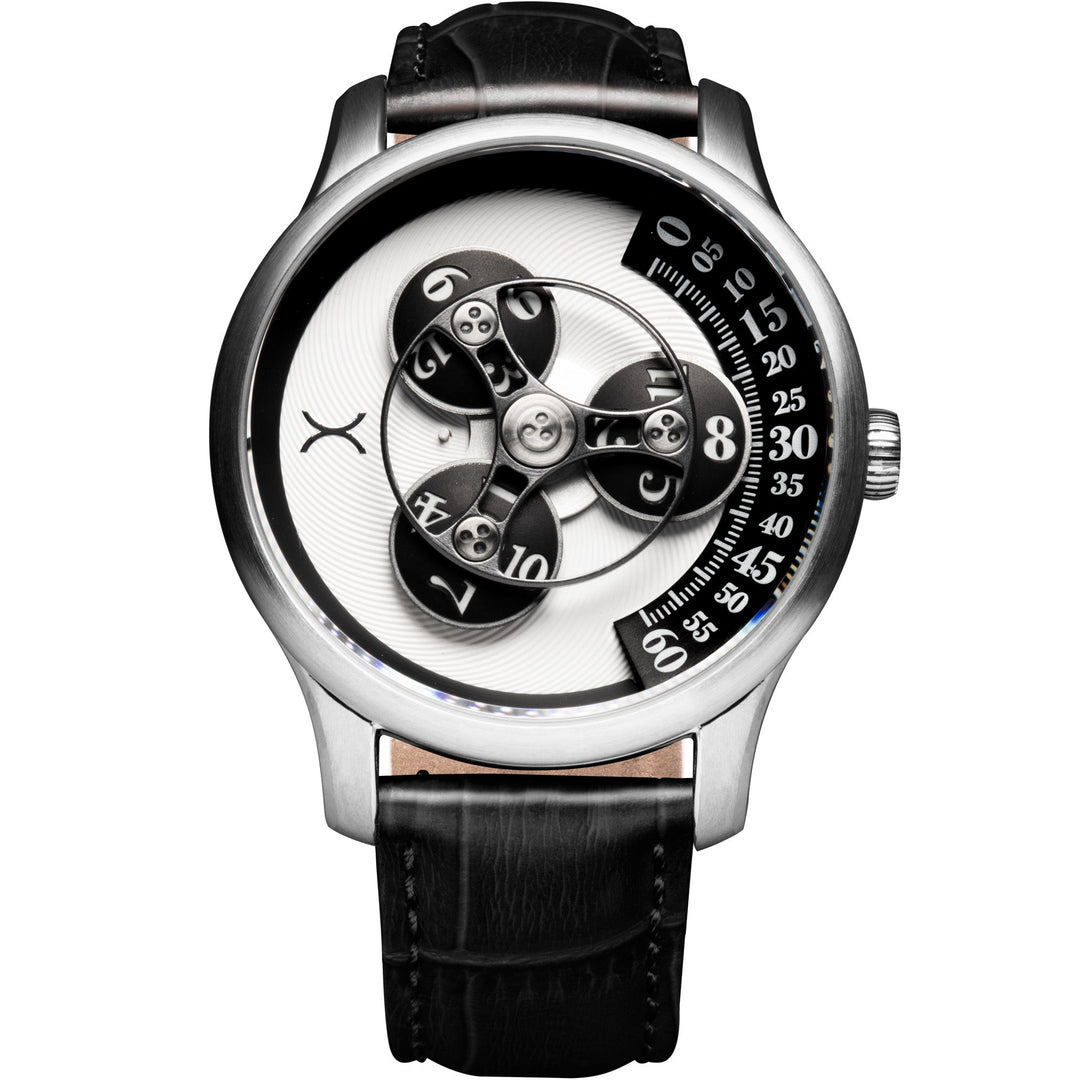 Xeric Triptych Automatic Wandering Hour Panda | Watches.com