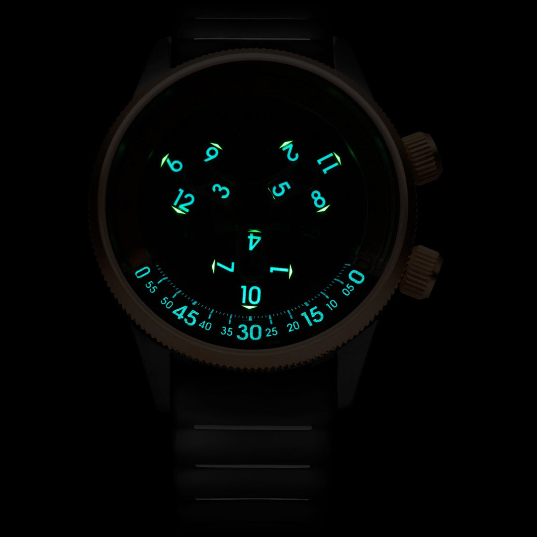 Xeric Vendetta II Automatic Wandering Hour Gunmetal Rose Gold