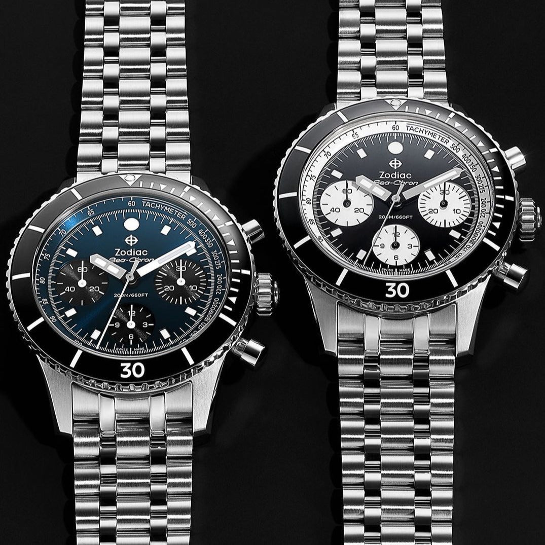 Zodiac ZO3605 Sea-Chron Automatic Blue SS | Watches.com