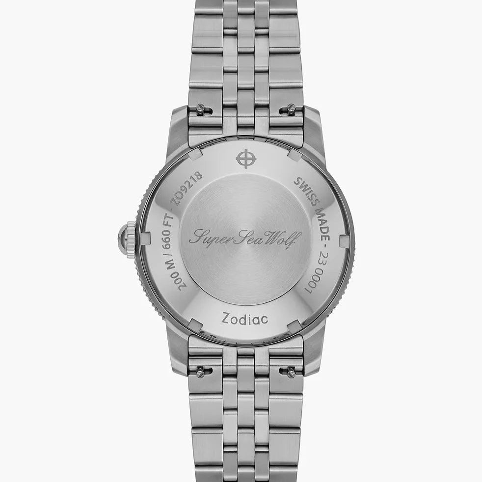 Zodiac ZO9218 Super Sea Wolf Skin Diver Green SS | Watches.com