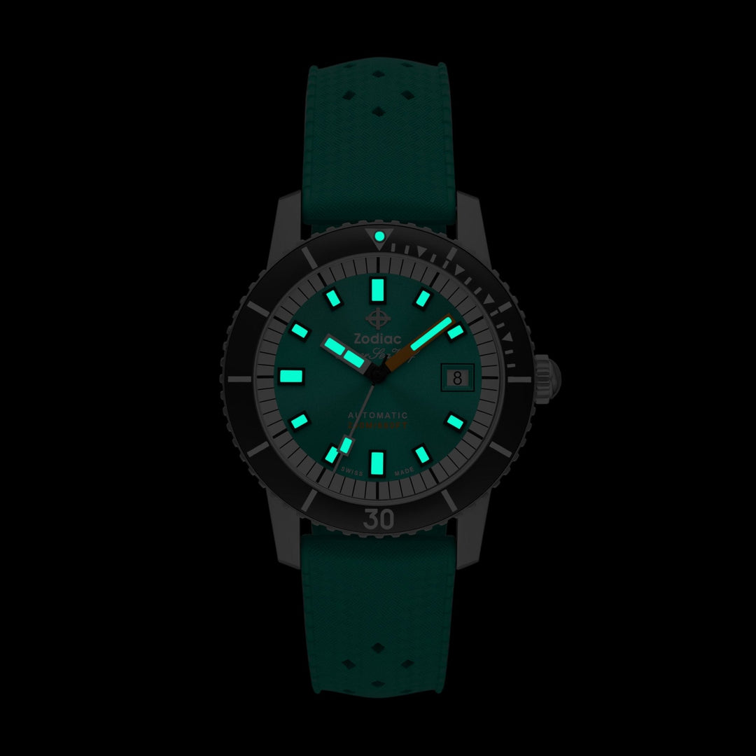 Zodiac ZO9305 Super Sea Wolf Automatic Seafoam | Watches.com