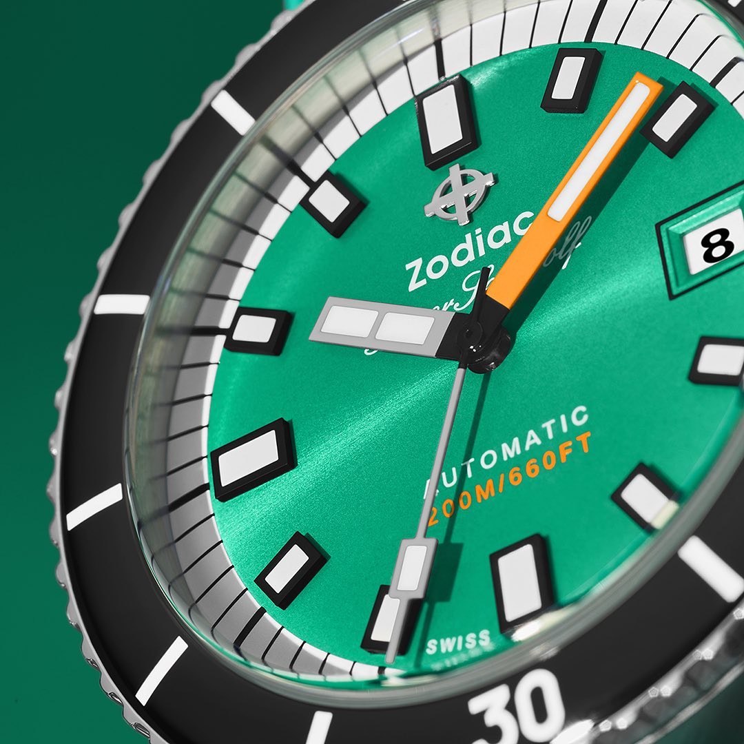 Zodiac ZO9305 Super Sea Wolf Automatic Seafoam | Watches.com