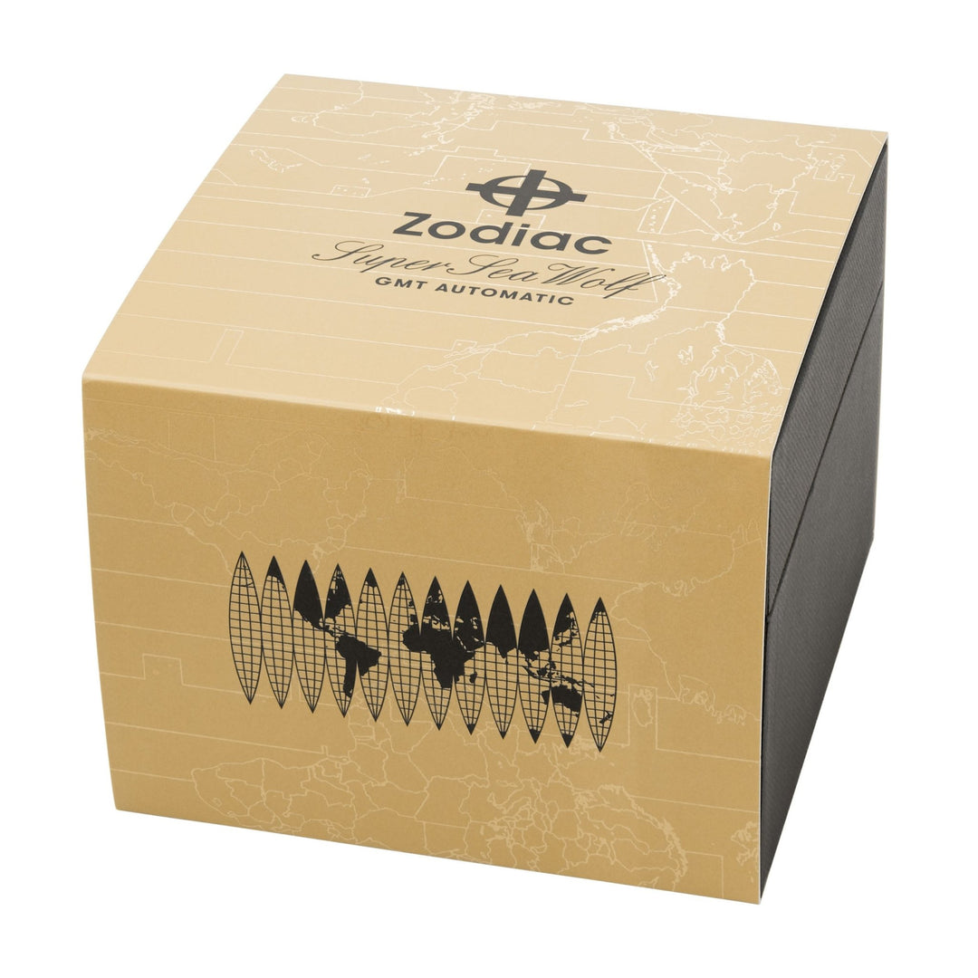 Zodiac ZO9406 Super Sea Wolf GMT Automatic Silver Gold | Watches.com