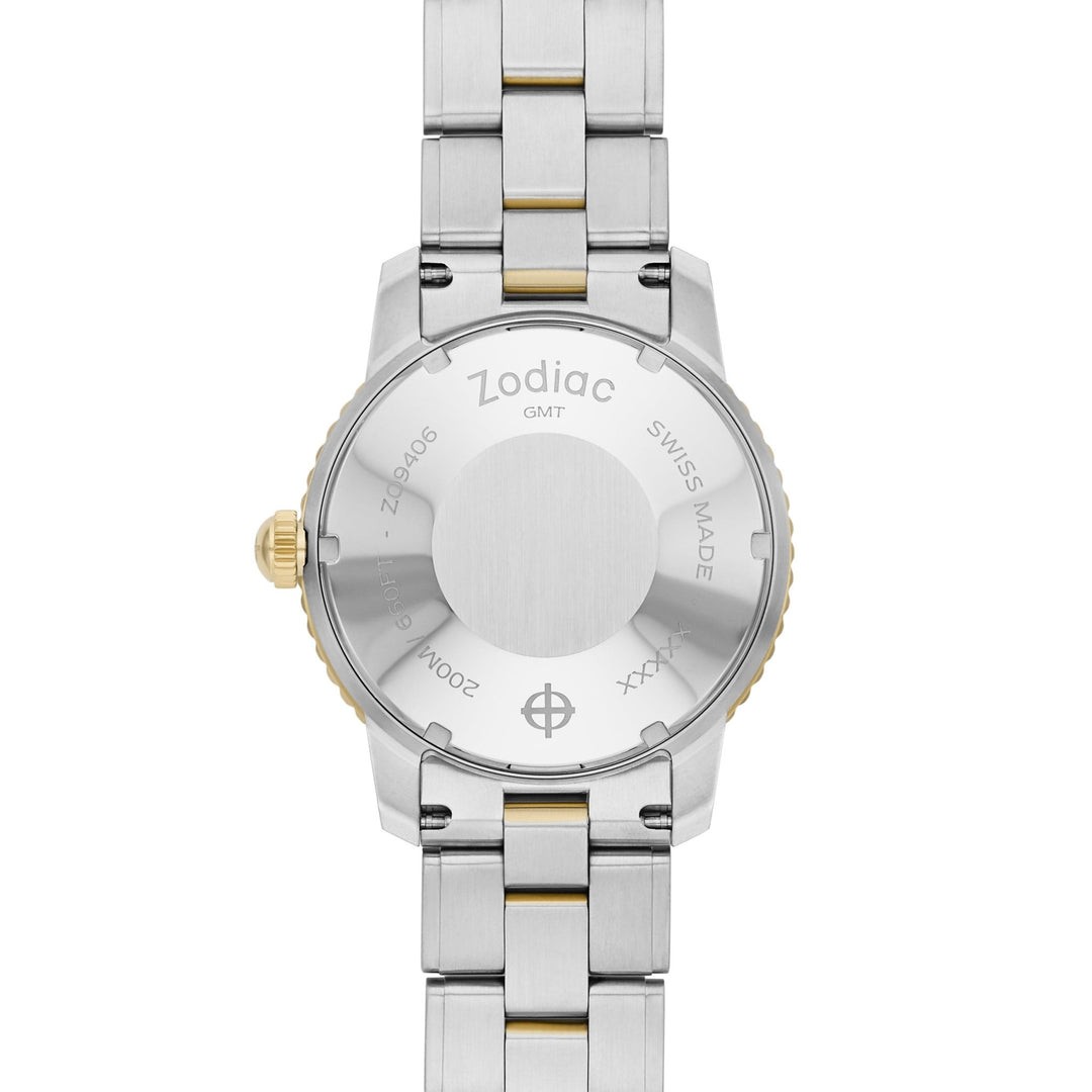 Zodiac ZO9406 Super Sea Wolf GMT Automatic Silver Gold