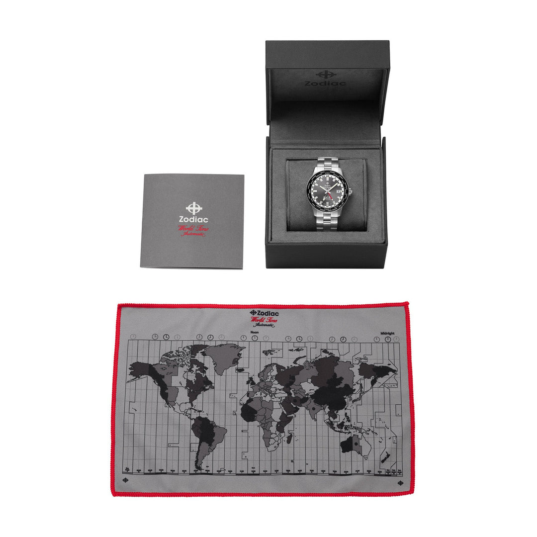 Zodiac ZO9409 Super Sea Wolf Automatic GMT Gray SS Limited Edition