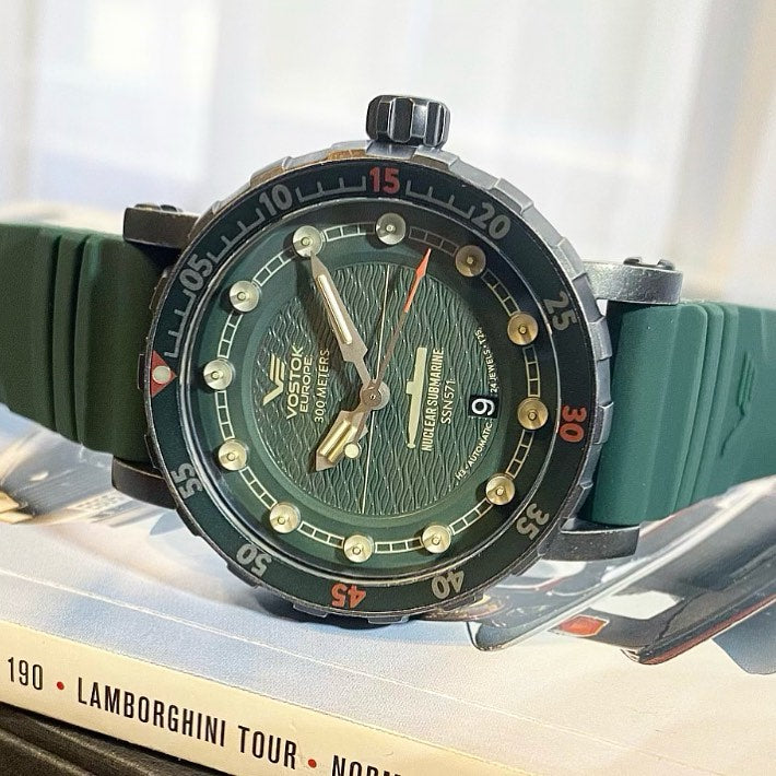 Vostok-Europe SSN-571 Nuclear Submarine Automatic Green Limited Edition