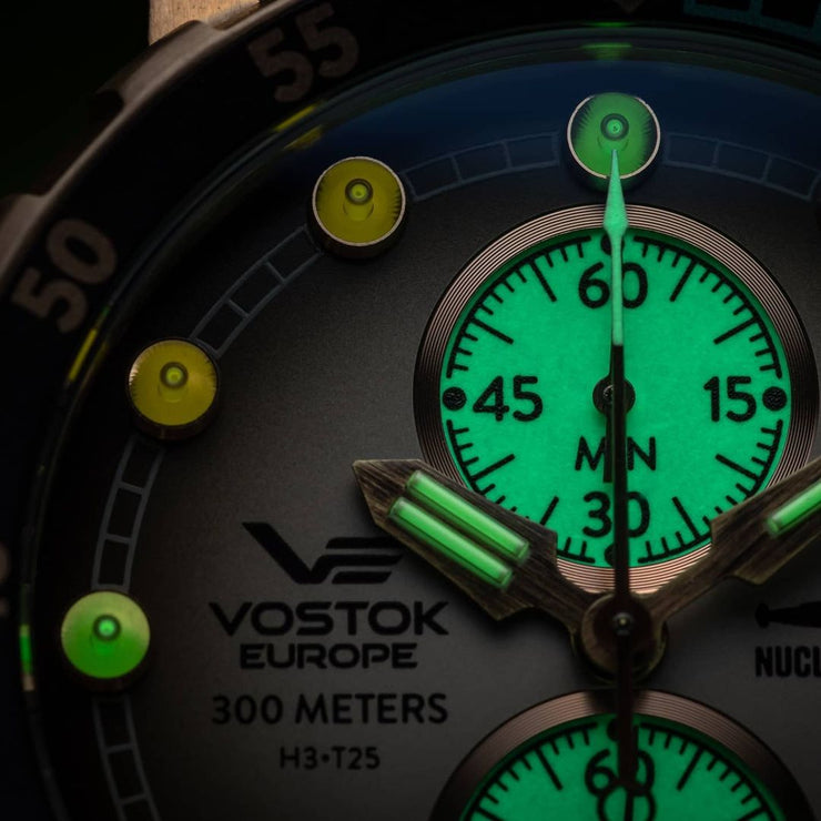 Vostok-Europe SSN-571 Nuclear Submarine Chrono Bronze Brown Limited Edition