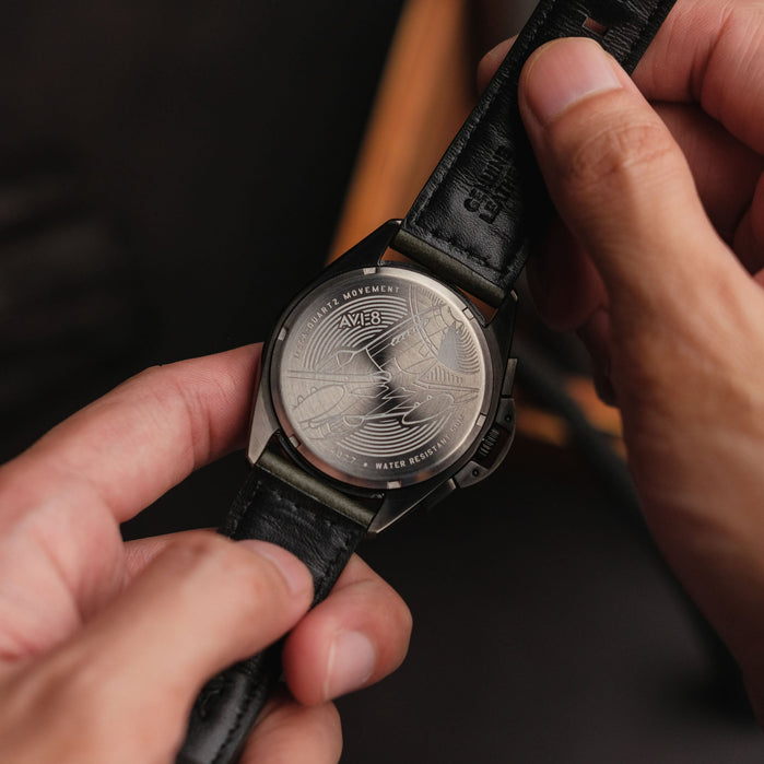 AVI-8 P51 Mustang Blakeslee Chronograph Leaf Green angled shot picture